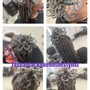 Dreadlocks extensions with hair