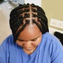 Goddess cornrow braids