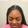 Half Feed In Half Crochet Braids