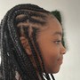 Kid’s knotless boho braids