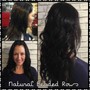 N.B.R. Hair Extensions (Client has their own hand-tied hair)