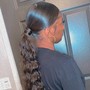 Sleek ponytail