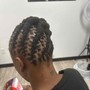 Kid's full head re-twist and basic style