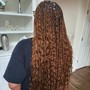 Goddess knotless Braids(medium)