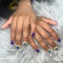 Lil hands polish with nail art