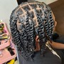 Smedium knotless Braids