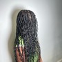 Boho medium Knotless braids(waist length)