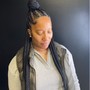 Half Feed in Braids Box Braid/ Knotless Style