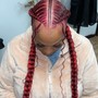 2 feed in braids