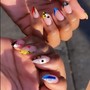 Funkiest manicure / includes nail hardener (NATURAL NAILS ONLY)