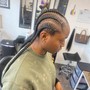 5-7 feed in Braids:any length or bun