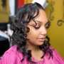 Roller Set (Relaxed Hair)