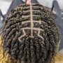 1/2 Head Men's Single Braids/Twists