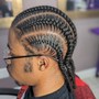 10 - 12 Stitch Cornrows (No Extensions)