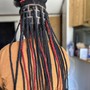 Medium knotless box braid