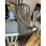 X-small knotless Braids