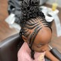 Kids knotless braids(6-10)