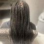 Medium knotless Braids