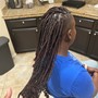 Feed in cornrows with braiding hair