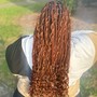 Medium Boho Knotless Braids- Midback