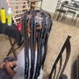 Large Knotless Braids/ Boho