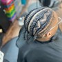 Cornrows 2-6 (top of head only)