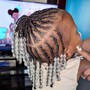 Kid's tribal Braids half up half down