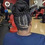 Pony Tail Feed-in Braids