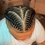 6-10 Stitch freestyle braids