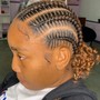 6 Stitch Feed-in cornrows