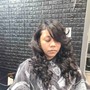 Relaxer Straightening retouch on leave out