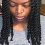 Smedium butt length Knotless Braids