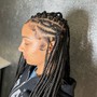 Half sewing- half cornrow