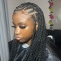 Large Knotless Box Braids