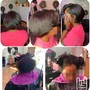 (Sides/back only)Retouch  Relaxer