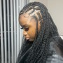 Large Knotless Box Braids