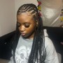 Large Knotless Box Braids