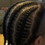 Cornrow with Knotless