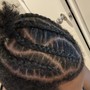 Cornrow with Knotless