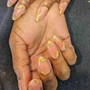 Gel rubber base nail repair