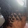 French curl braids/knotless (Medium) Hair Provided