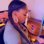 French curl braids/knotless (Medium) Hair Provided