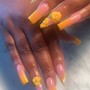 Ombre/French tip Acrylic Nails