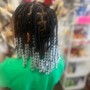 Kid's box Braids, knotless braids Fulani corn rows