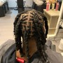 Kids Locs retwist (shave sides, undercut)