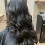 Curled/ blowout Style