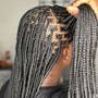 French curl Box Braids (medium)