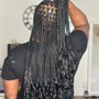 French curl Box Braids (medium)