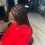 Smedium Knotless braids