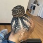 Cornrows/ Braid down